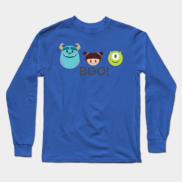 Boo Long Sleeve T-Shirt by BeckyDesigns